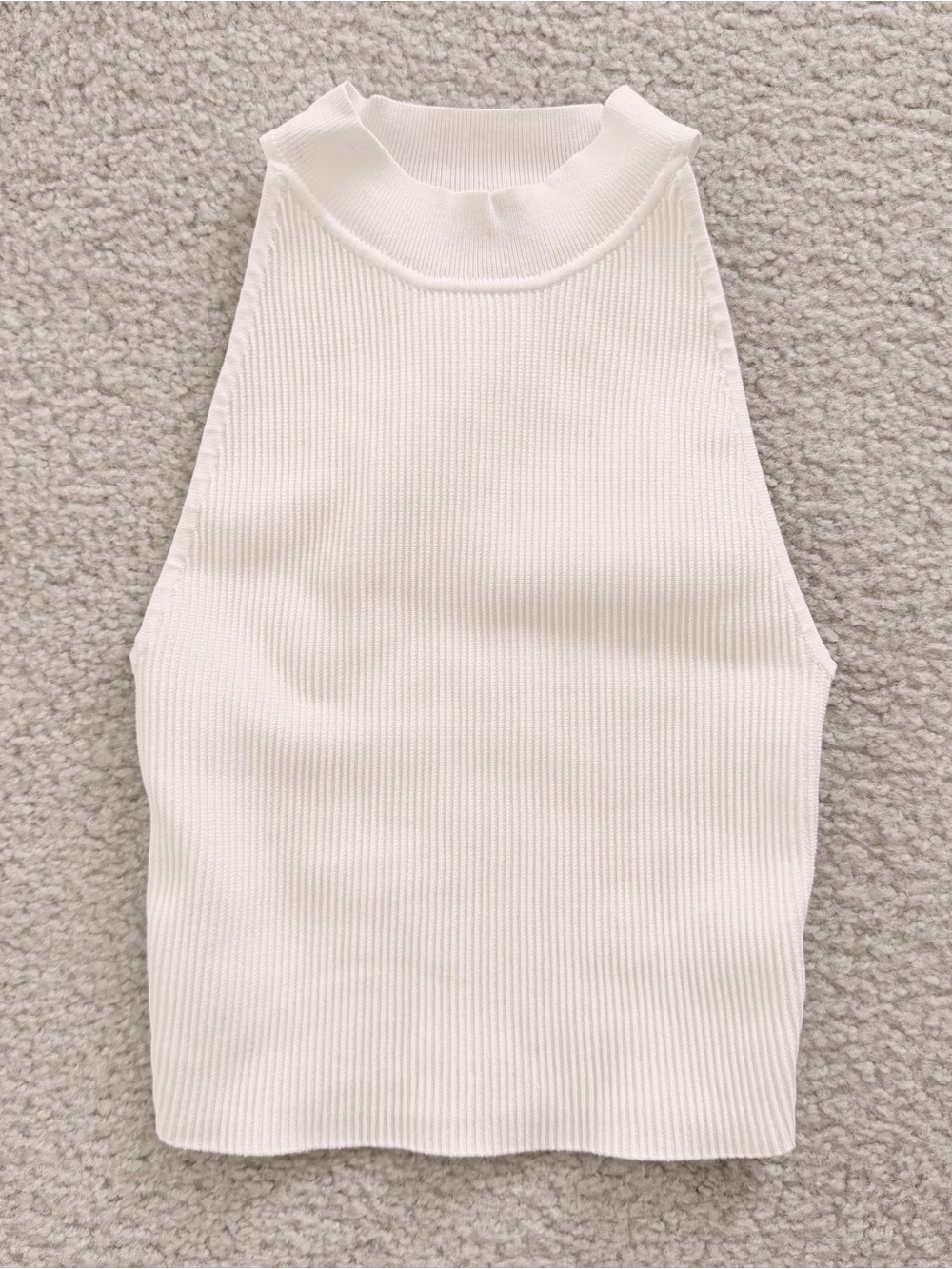 Aritzia white High-Neck Tank top size small